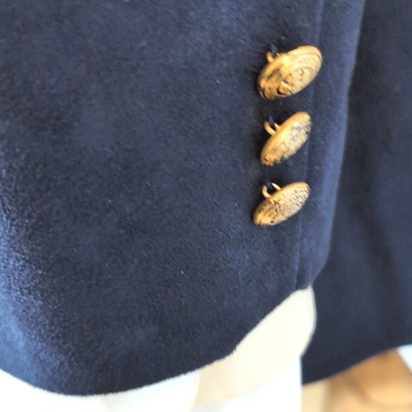 Men's Genuine Suede New Fashion Hong Kong Custom Navy Jacket Coat Blazer Sze 42R - Picture 4 of 7